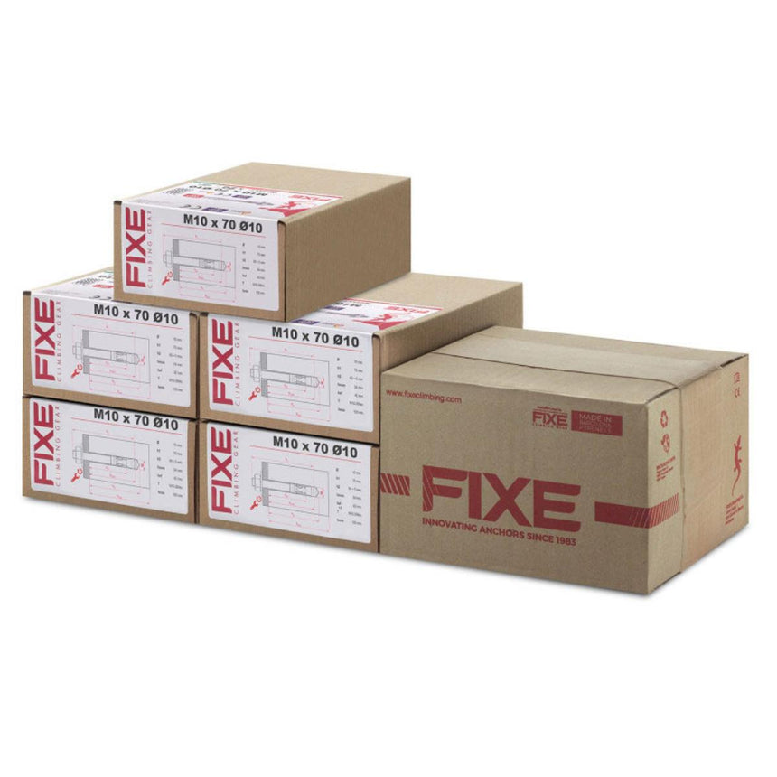 Plaqueta Fixe 1 inox 316L M10 Pack + Parabolt 316L M10x70mm Pack 100 uni.