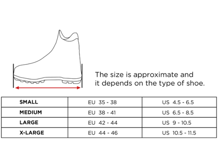Crampón ligero EXPLORER antideslizante para calzado con bolsa (S-XL) ASEXP