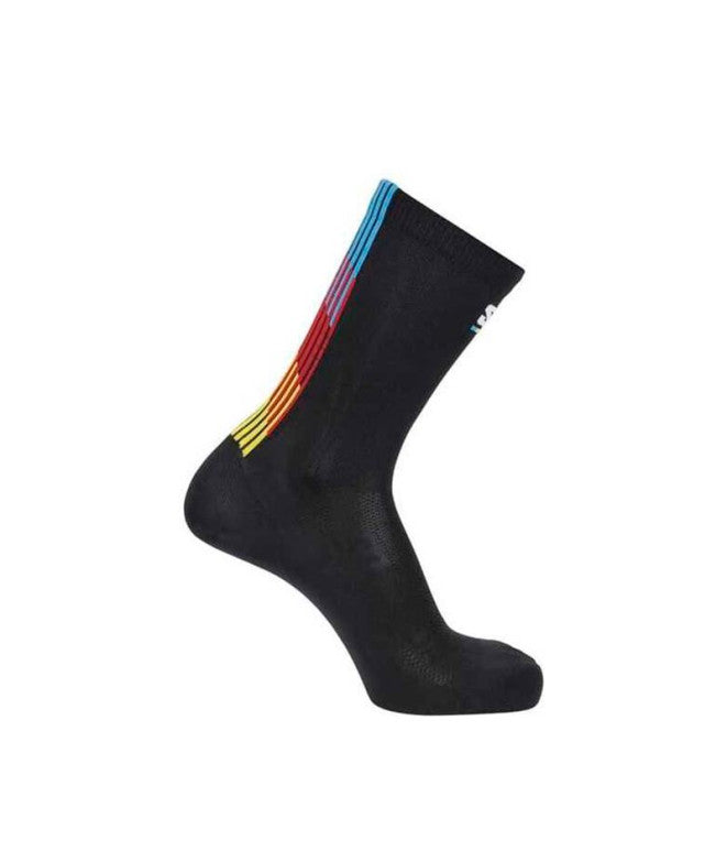CALCETINES PULSE RACE FLAG CREW BLACK