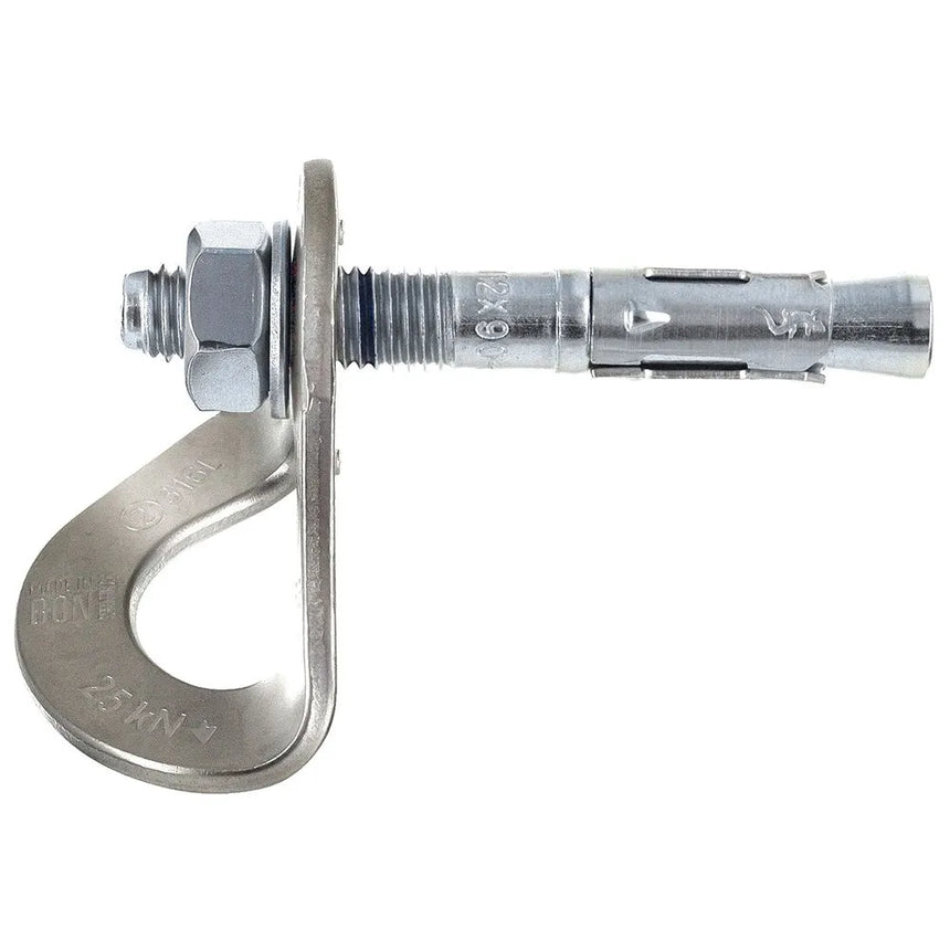 Plaqueta Fixe1 inox 316L M12 + Parabolt 316L M12x90mm Pack 100 uni.