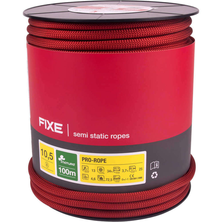 CUERDA PRO ROPE 10.5mm 100M ROJA