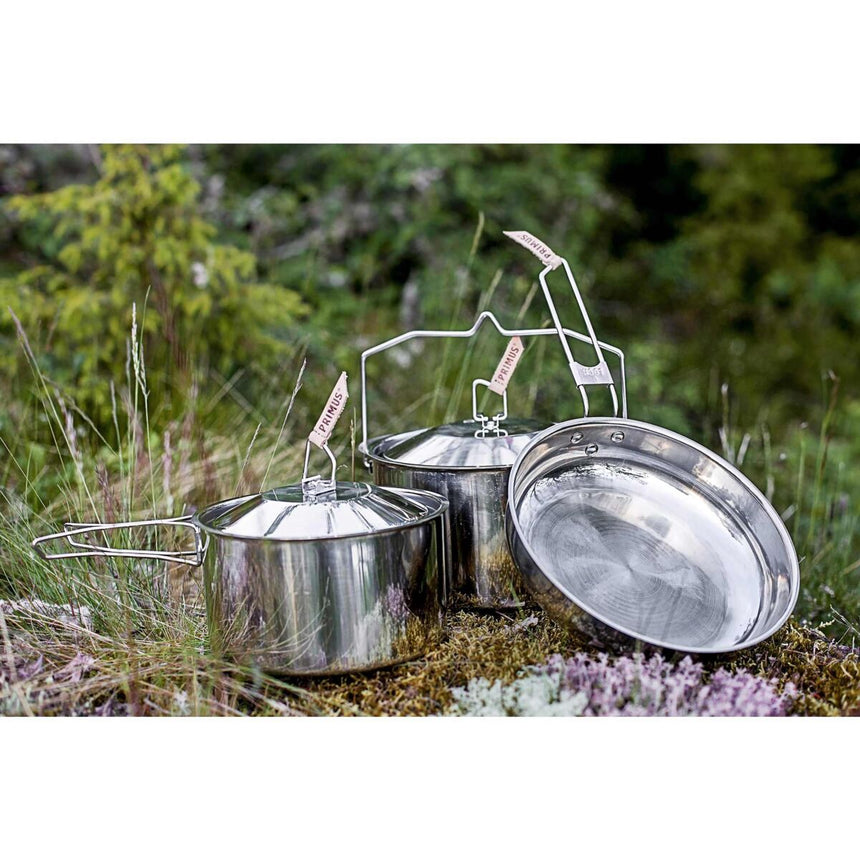 CAMPFIRE COOKSET LARGE BATERÍA INOX