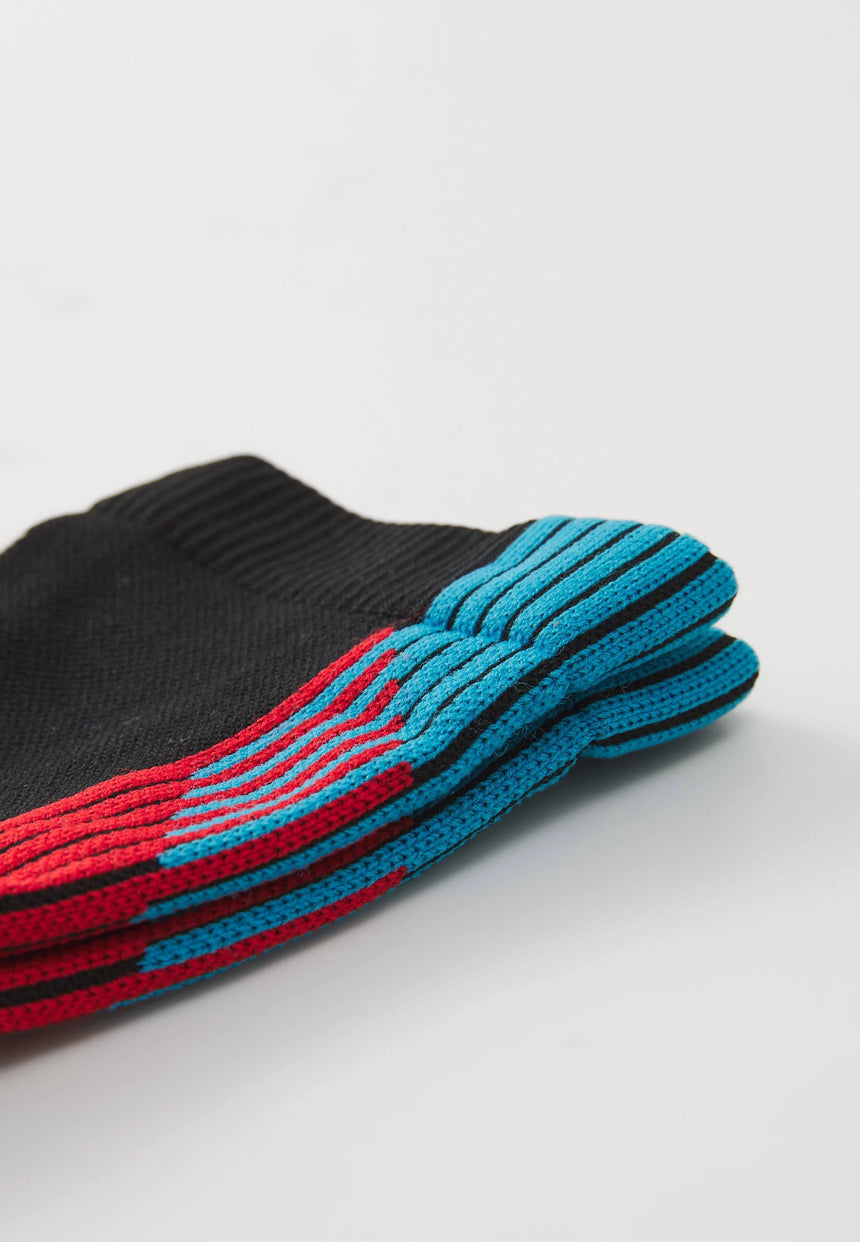 CALCETINES PULSE RACE FLAG CREW BLACK