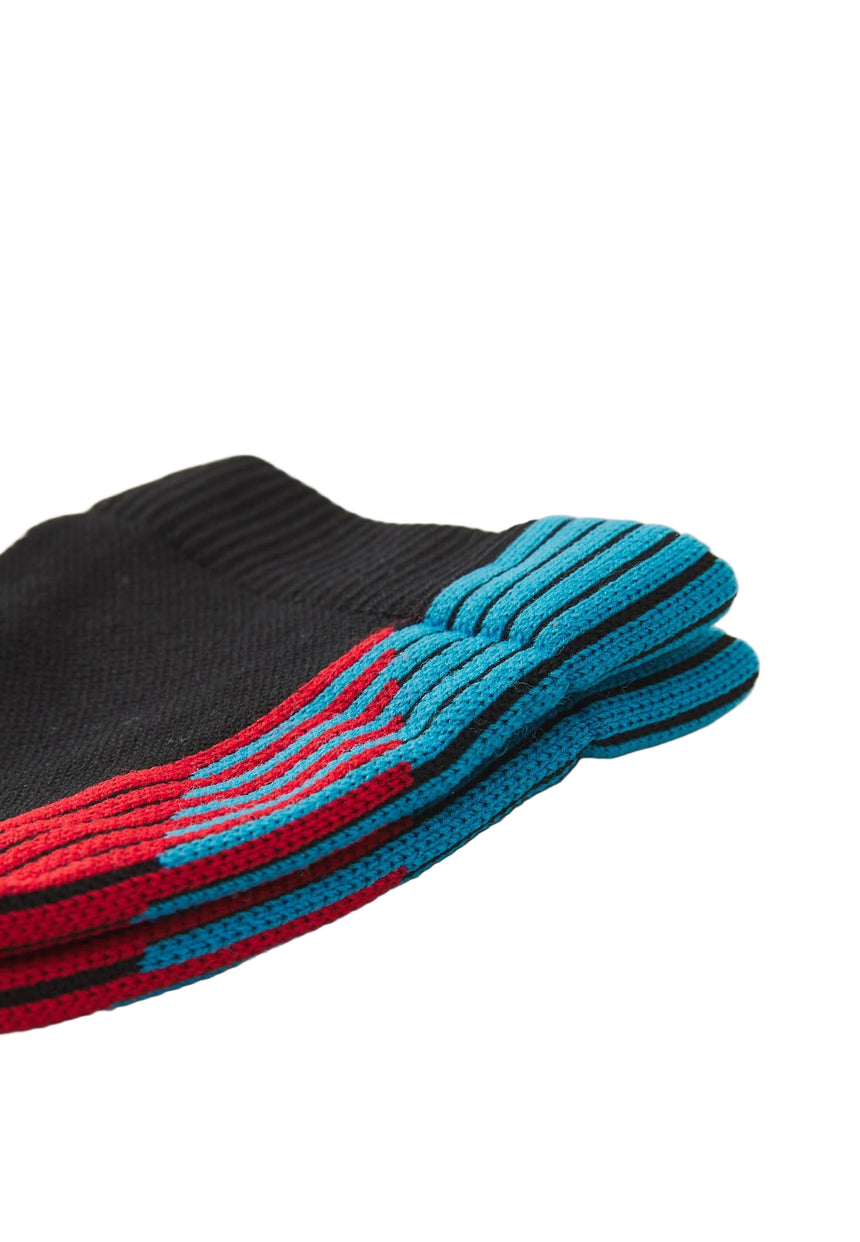 CALCETINES PULSE RACE FLAG CREW BLACK