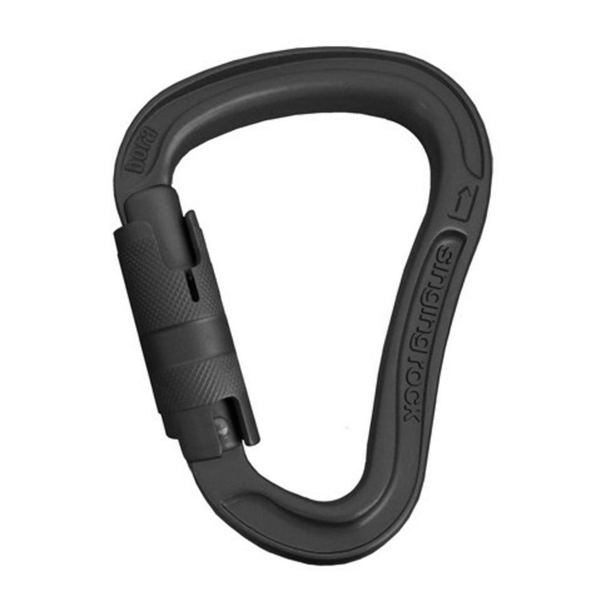 Mosquetón BORA triple lock negro SRK0119BB00
