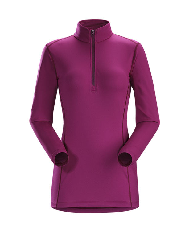 PHASE AR ZIP NECK LS WOMEN'S