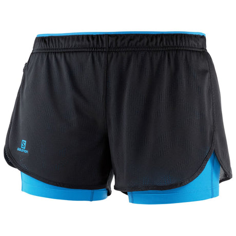 AGILE 2IN1 SHORT W BLACK/BLITHE
