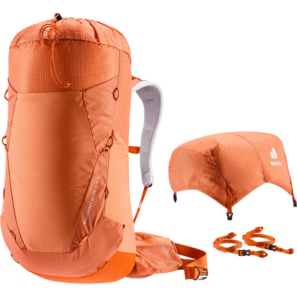 DEUTER AIRCONTACT ULTRA 45+5 SL - SIENNA-PAPRIKA 