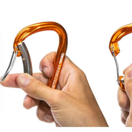 Mosquetón K7G LAMBDA TWIN GATE