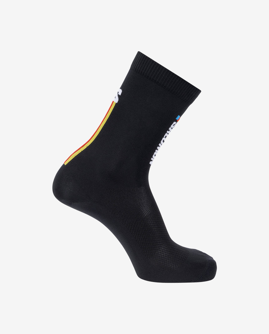 CALCETINES PULSE RACE FLAG CREW BLACK