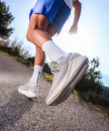 CALCETINES PULSE RACE FLAG CREW WHITE