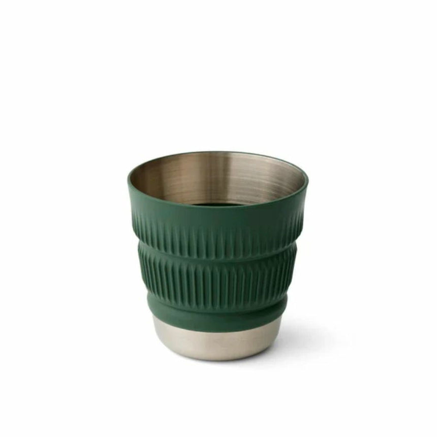 TAZA PLEGABLE DE ACERO INOXIDABLE DETOUR M VERDE