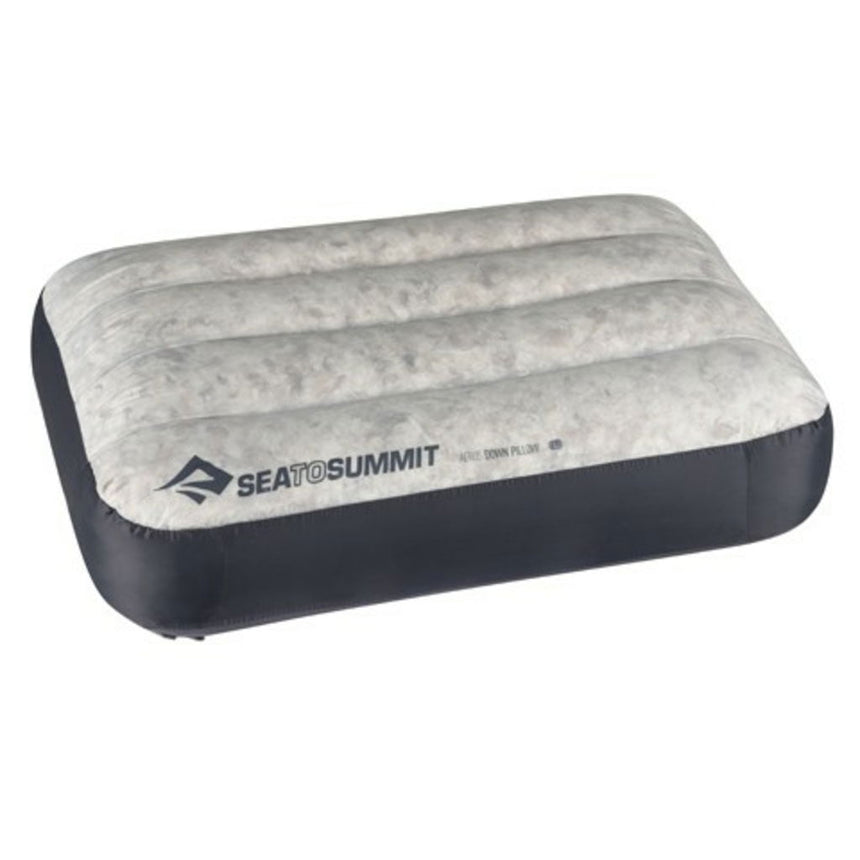 Almohada de pluma AEROS L gris