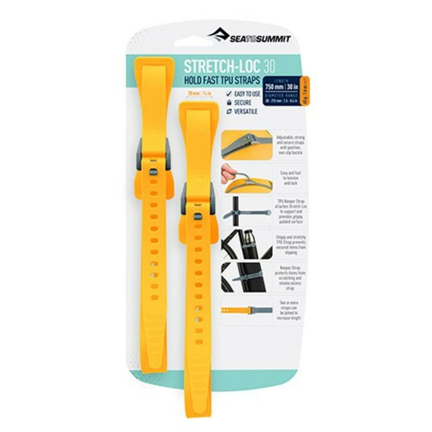 Correa STRETCH-LOC 30 -20x750mm amarilla 2uds  ASLSTRP20X750YW