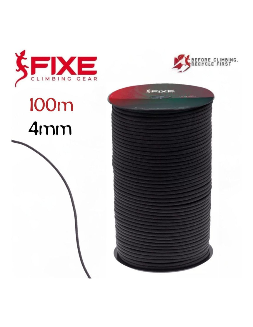 CUERDA AUXILIAR 4 mm 100 m Negra