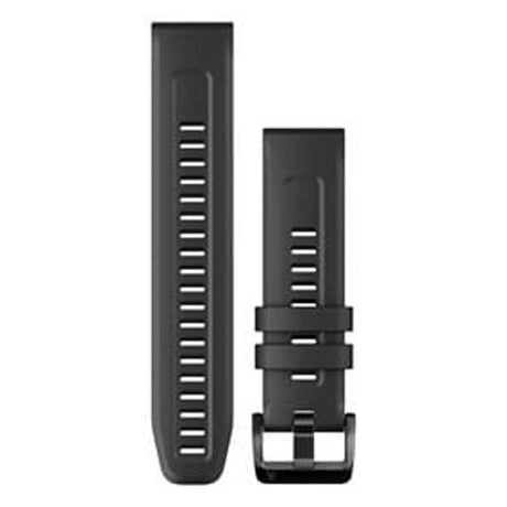 CORREAS PARA RELOJ QUICKFIT® 22, SILICONA NEGRA