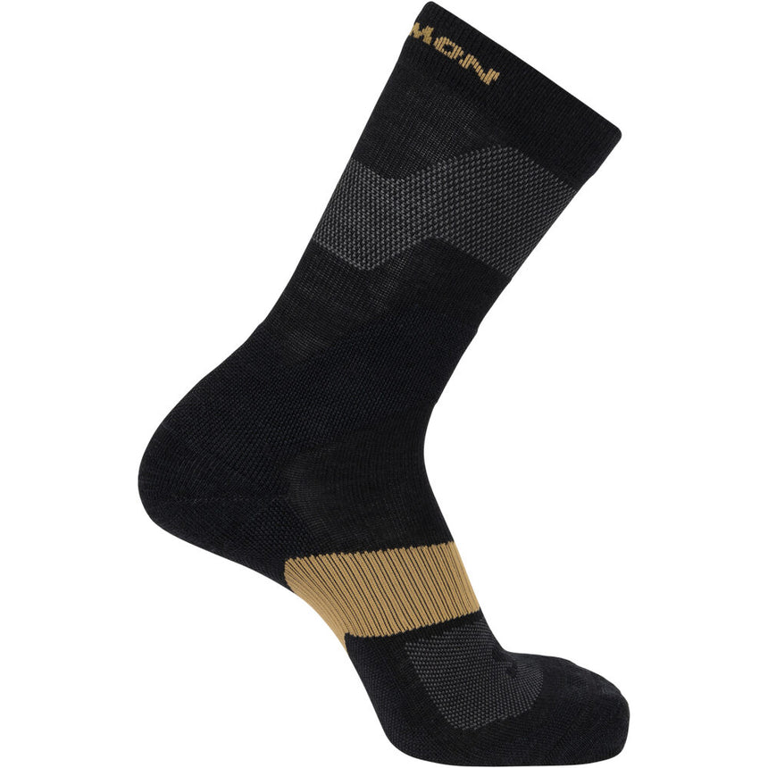 X ULTRA CREW BLACK/KELP SOCKS