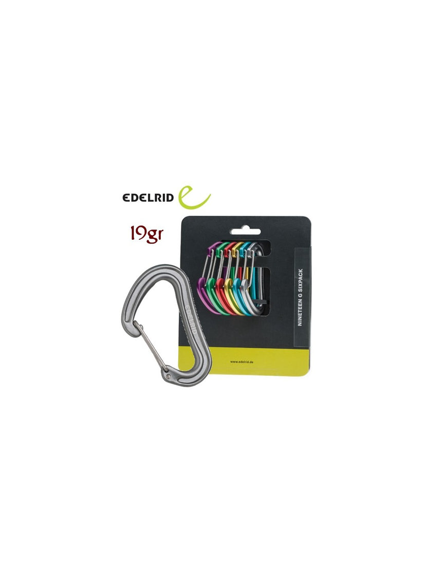 Mosquetones NINETEEN G SIXPACK