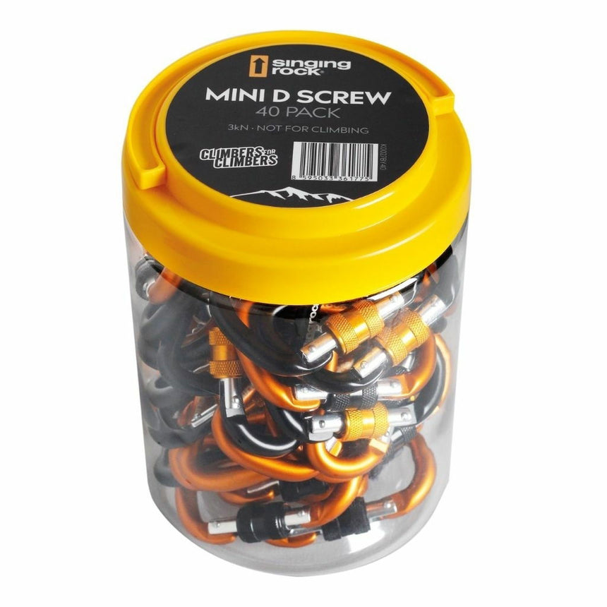 Pack de 40 unidades mosquetón MINI D rosca SRK0027BY40